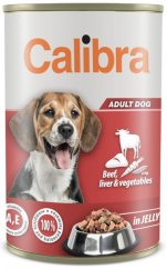 Calibra Dog konz. hovězí+játra+zelenina v želé 1240 g