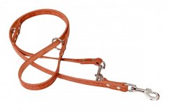 GRAZL leather toggle leash, decorated 18mm x 240cm