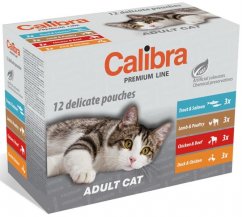 Calibra Cat kaps. Premium Adult multipack 12x100 g