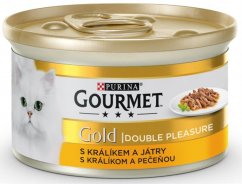Gourmet Gold králík a játra 85 g