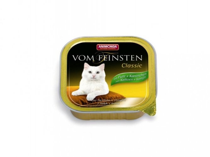 Animonda Vom Feinsten Classic pate for cats turkey + rabbit 100g