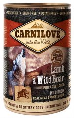 Carnilove WM konz. Lamb & Wild Boar Grain Free 400 g