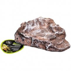 Miska terarijní terasovitá hnědá S Komodo 18x15,5x4cm