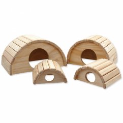 SMALL ANIMALS semicircle wooden house - various sizes