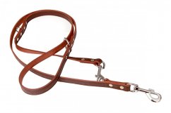 GRAZL leather toggle leash, decorated 18mm x 240cm
