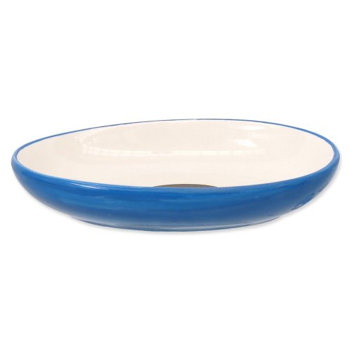 Bowl MAGIC CAT ceramic oval print fish blue 13 cm