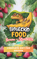 BioGecko Food Banana & Strawberry – 100g