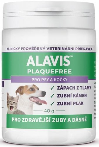 Alavis Plaque Free pre psov a mačky plv 40g