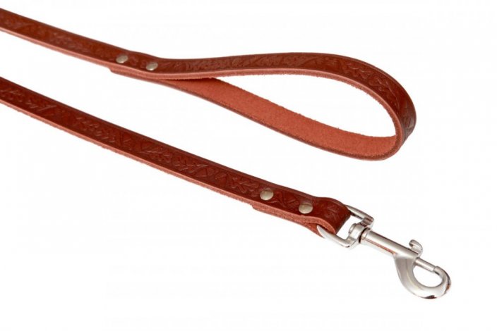 GRAZL leather leash, decorated  16mm x 120cm