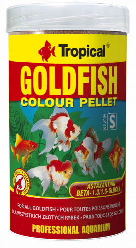 Tropical goldfish colour pellet