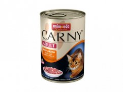Animonda Carny konzerva pre mačky hovädzie + kura 400g
