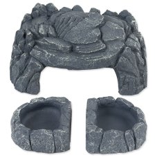 Úkryt Repti Planet Jeskyně s dvěma miskami 39x14,5x9,5cm
