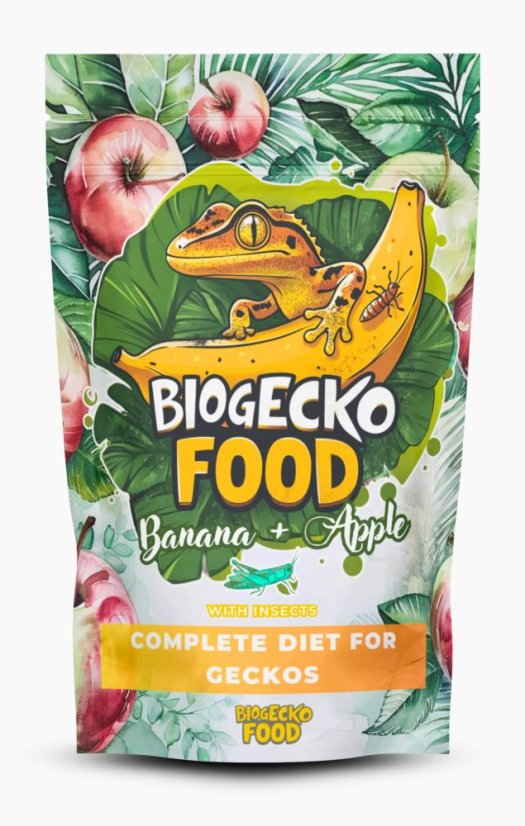 BioGecko Food Banana & Apple – 100g