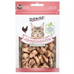 Dokas - Freeze-dried chicken hearts for cats 15 g