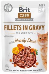 Brit Care Cat kaps. Fillets in Gravy with Hearty Duck 85 g