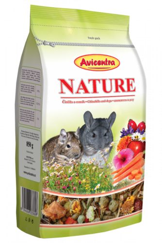 Avicentra Nature Premium chinchilla + degu 850g