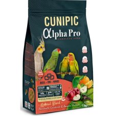 Cunipic Alpha Pro papoušek střední Natural 1 kg