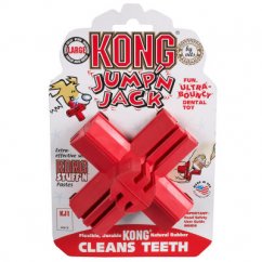 Kong Jump‘n Jack Medium dentální hračka kříž 9cm