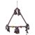 Houpačka BIRD JEWEL barevná s provazy 70cm