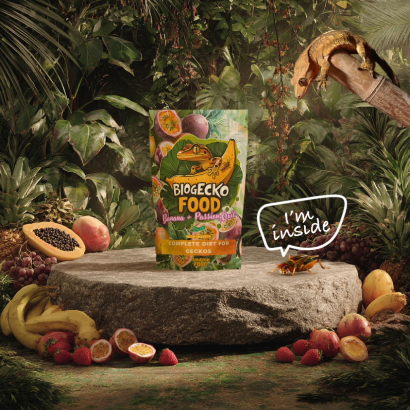 BioGecko Food Banana & Passion Fruit – 100g