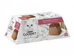 Gourmet Revelations paštika s lososem a omáčkou pro kočky 2x57g