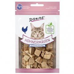 Dokas - Mrazom sušené kuracie žalúdky pre mačky 12 g