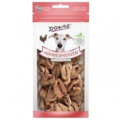 Dokas - Mrazom sušená kuracie srdiečka pre psov 22 g