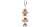 Natural Living-dřevěná kolečka, lávový kámen pro ptáky 16cm