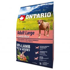 ONTARIO Dog Adult Large Lamb & Rice 2.25kg