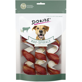 Dokas - Cow spirals wrapped in duck - 3 pcs