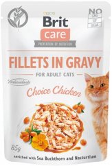 Brit Care Cat kaps. Fillets in Gravy Choice Chicken  85 g