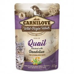 Carnilove Cat Pouch Quail & Dandelion sterilized 85g