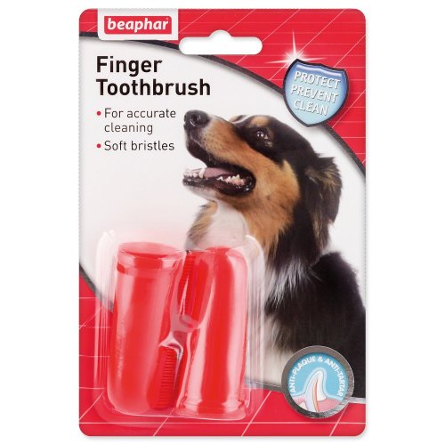Zubní kartáčky BEAPHAR Dog-A-Dent na prst 2ks