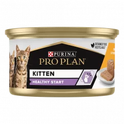 PURINA PRO PLAN CAT Kitten Healthy Start, konzerva s kuřecím v paštice 85g