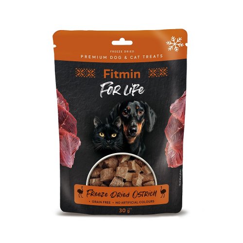 FFL dog & cat treat freeze dried ostr.with chick.30g