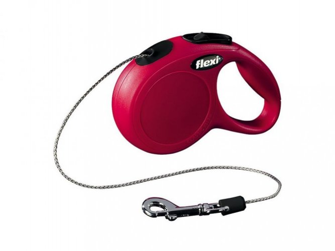 Leash Flexi Classic XS 3m (max 8kg) cable red