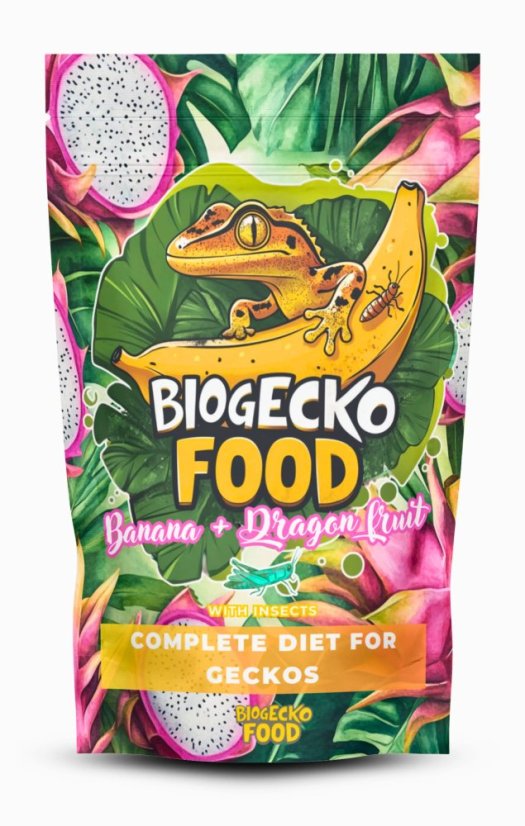 BioGecko Food Banana & Dragon Fruit – 100g