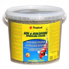 TROPICAL Koi & Goldfish spirulina sticks 5l