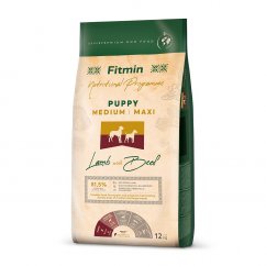 Fitmin dog medium maxi puppy lamb beef - 12 kg