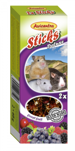Avicentra sticks small rodent - forest fruit 2pcs