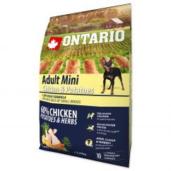 ONTARIO Dog Adult Mini Chicken & Potatoes & Herbs 2,25kg
